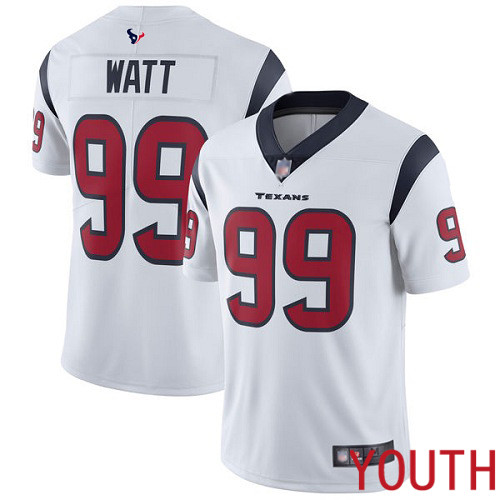 Houston Texans Limited White Youth J J  Watt Road Jersey NFL Football #99 Vapor Untouchable